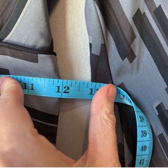 Corey Lynn Calter Anthropologie Geometric Silk Kimono Maxi Dress - Picture 6 of 8